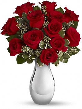 True Romance Bouquet with Red Roses